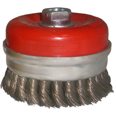 Vires Cup Wire Brush M14 - knotted – 100mm