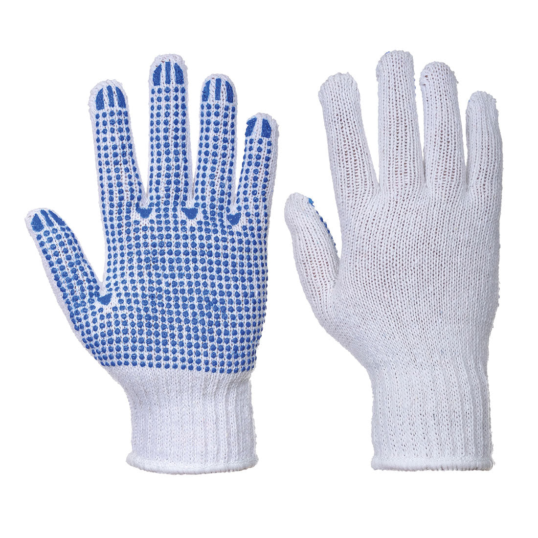 Portwest A111 Liner 7 PVC Polka Dot Glove White/Blue