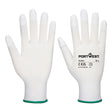 Portwest A121 Grip 13 PU Fingertip Glove White