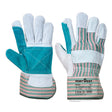 Portwest A230 Leather Rigger 365 Cow Split Reinforced Palm Glove Grey