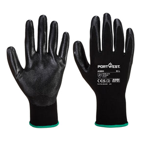 Portwest A320 Grip 13 Nitrile Foam Glove Black