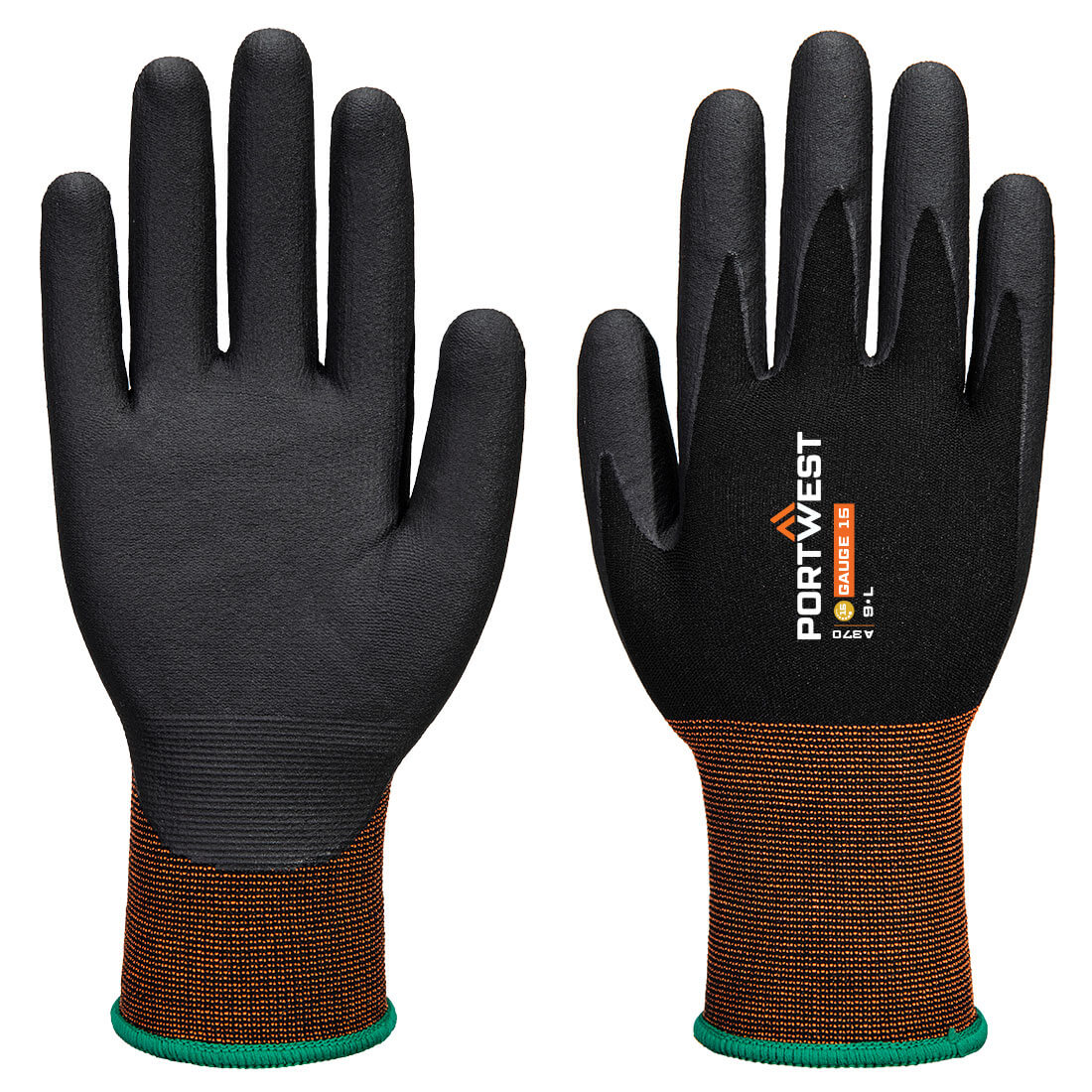 Portwest A370 GP Grip 15 Nitrile Micro Foam Glove Colour K8