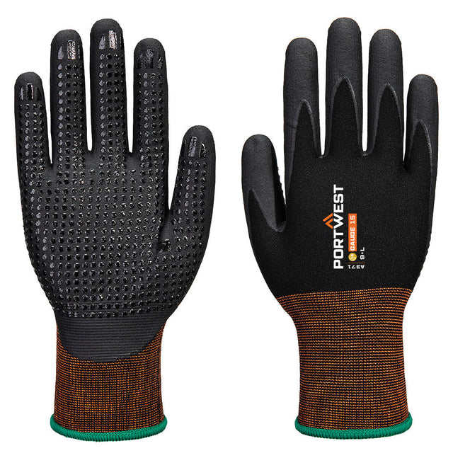 Portwest A371 GP Grip 15 Nitrile Micro Foam Dotted Glove Colour K8