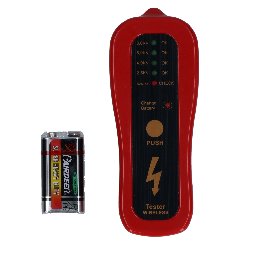 Fence tester with LED display