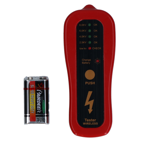 Fence tester with LED display
