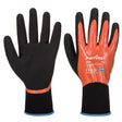 Portwest AP30 Grip 13 Nitrile Foam Aqua Glove Orange/Black