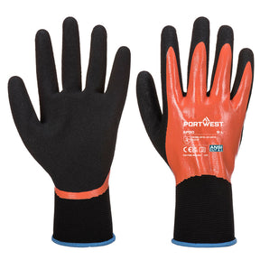 Portwest AP30 Grip 13 Nitrile Foam Aqua Glove Orange/Black