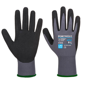 Portwest AP62 Grip 15 Nitrile Sandy Aqua Glove Grey/Black