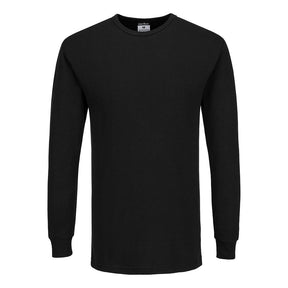 Portwest B123 Thermal T-Shirt Long Sleeve Black