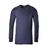 Portwest B123 Thermal T-Shirt Long Sleeve Navy