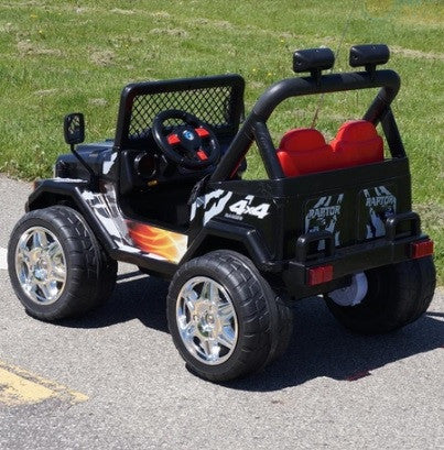 Drifter Raptor Powerful 12V Electric Ride on Jeep (Black)