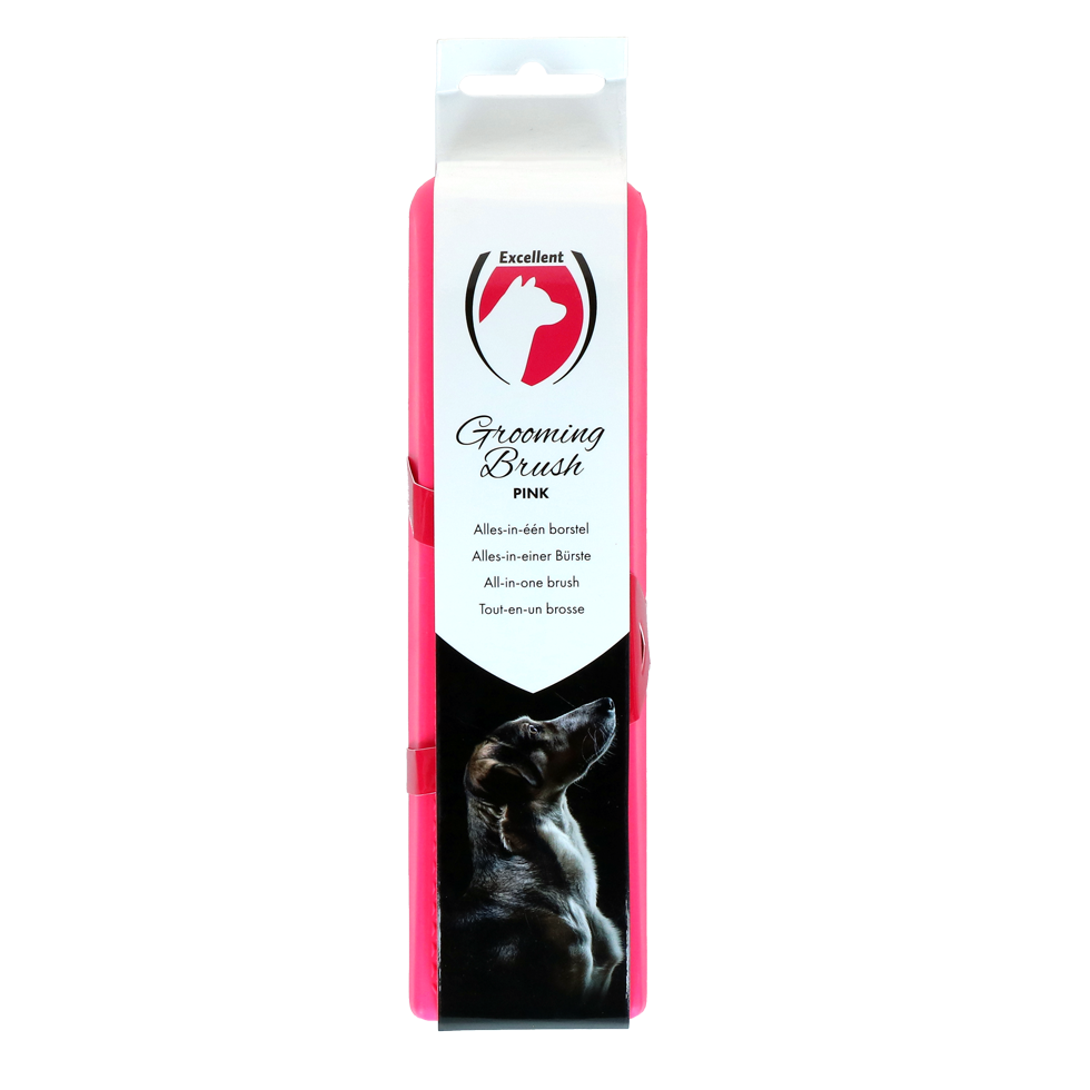 Excellent Pets Grooming Brush Medium Pink