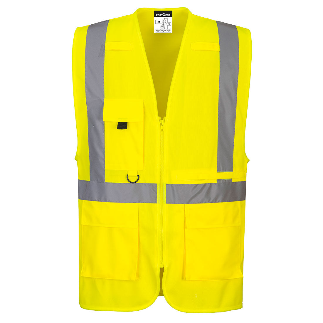Portwest C357 Hi-Vis Tablet Pocket Executive Vest Yellow