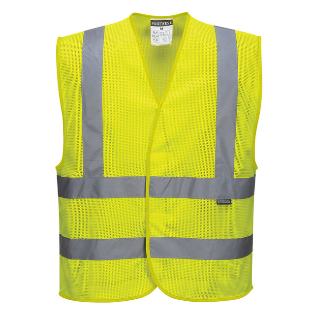 Portwest C370 Hi-Vis Mesh Band and Brace Vest Yellow