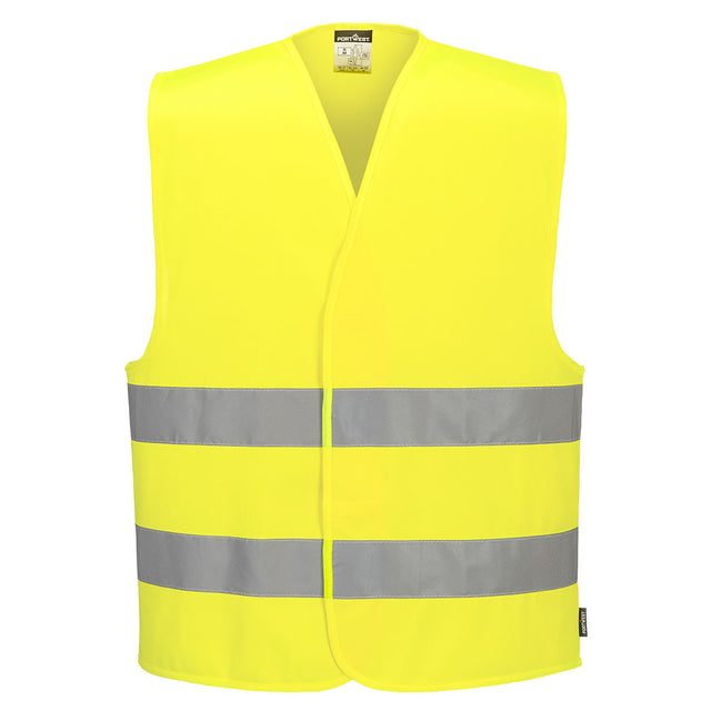 Portwest C474 Hi-Vis Two Band Vest Yellow
