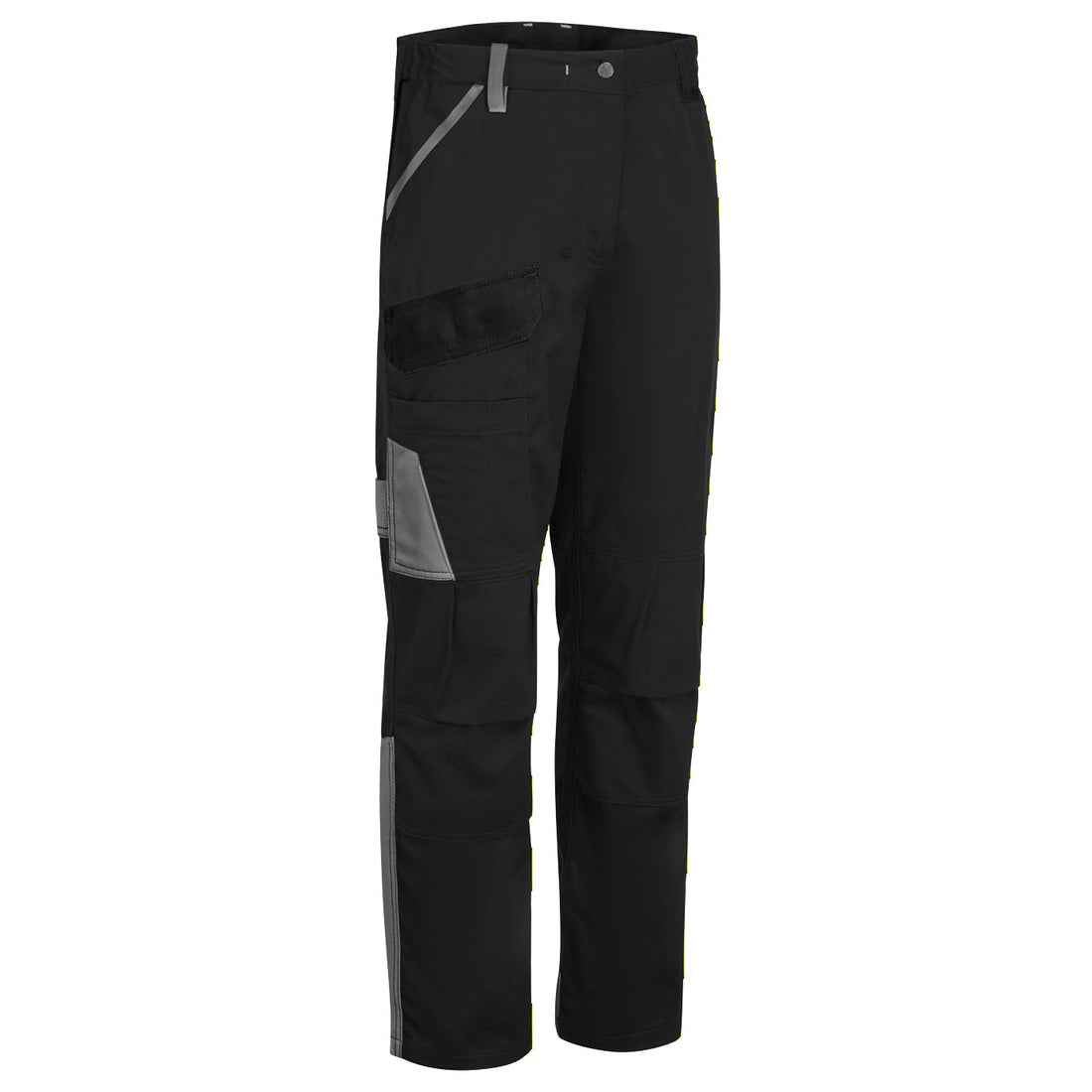 Portwest CD131 WX1 Two Tone Lightweight Cotton Work Trousers Black/Grey