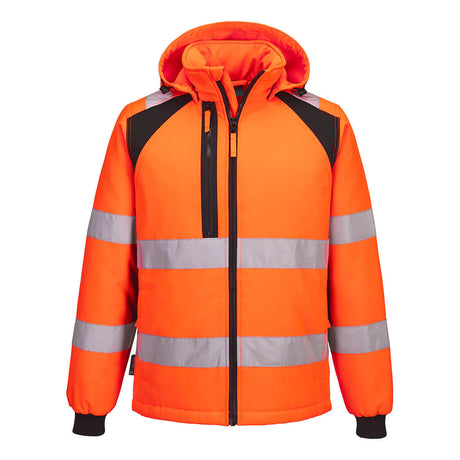 Portwest CD809 WX2 Eco Hi-Vis Padded Softshell (2L) Orange/Black