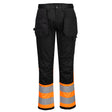 Portwest CD858 WX2 Eco Hi-Vis Holster Trouser Class 1 Orange/Black