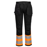 Portwest CD858 WX2 Eco Hi-Vis Holster Trouser Class 1 Orange/Black