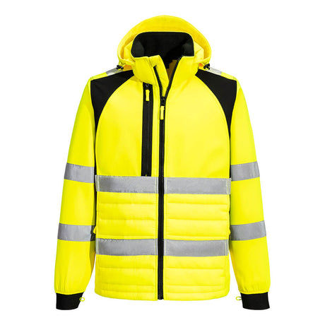 Portwest CD863 WX2 Eco Hi-Vis Hybrid Jacket Yellow/Black