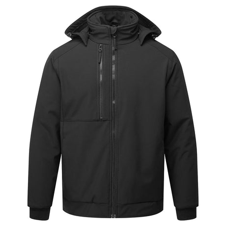 Portwest CD874 WX2 Eco Hooded Insulated Softshell (2L) Black