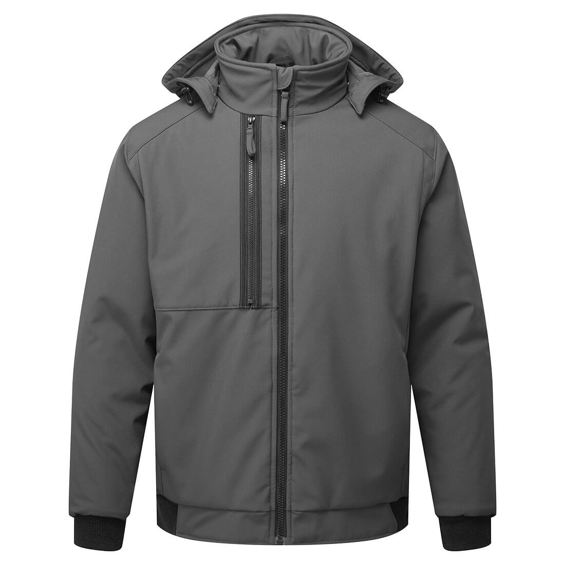 Portwest CD874 WX2 Eco Hooded Insulated Softshell (2L) Metal Grey
