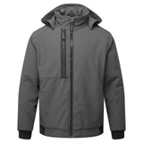 Portwest CD874 WX2 Eco Hooded Insulated Softshell (2L) Metal Grey