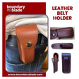 Boundary Blade Leather Belt Holder