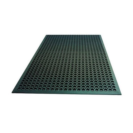 JEFFERSON ANTI-FATIGUE RUBBER MAT BLACK