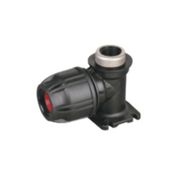 3/4in NG X 1/2in BSP Wall Plate Elbow metal