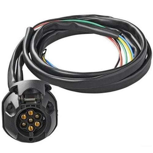 Kramp Trailer Cable Set Premounted 7-Pole Pvc + 1.5M Cable