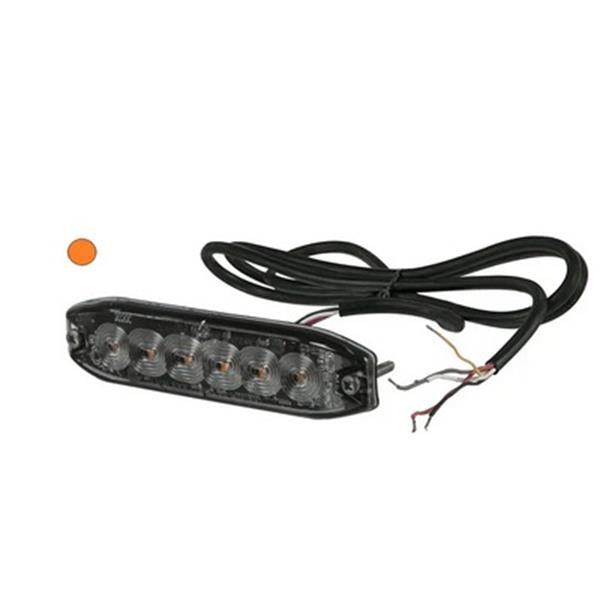 Kramp Flashing Warning Light , Amber, 6 Led's