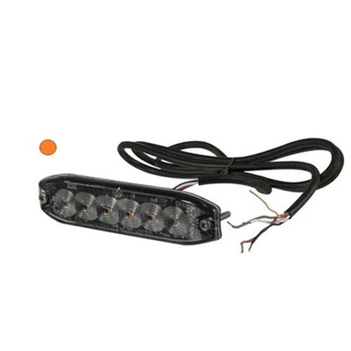 Kramp Flashing Warning Light , Amber, 6 Led's