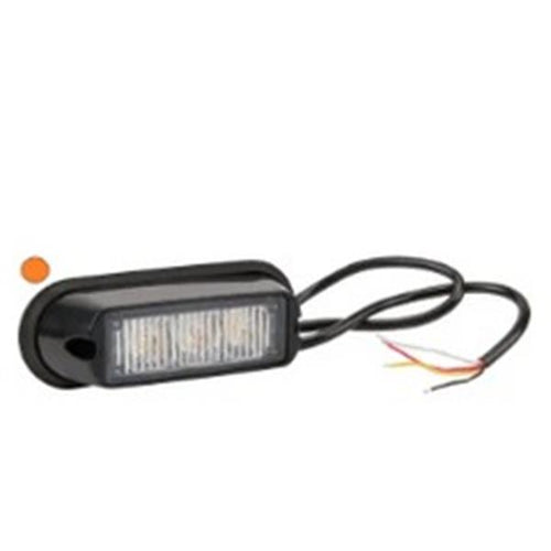 Kramp Warning Light Led, 6W, 12-24V, Amber, Bolt On, 106X34x30mm, 3 Led's, Kramp
