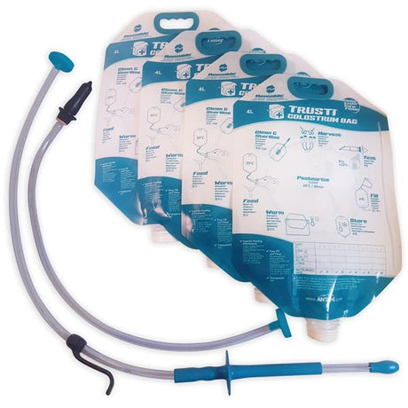 20 X 4L Colostrum Storage Bags +1 Oesophageal Tube + 1 Teat Feeder and Refractometer