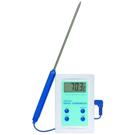 Electronic Test Thermometer and Stainless Steel Probe