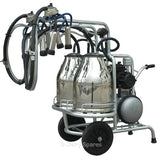 Twin Mobile/portable Oil run Milking unit
