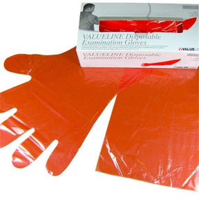 GLOVES DISP ARM LENGTH (ORANGE) 100S