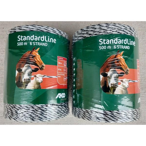 Polytwine Black/White 6 500m