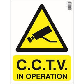 Cctv In Operation Safety Sign