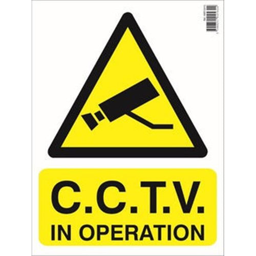 Cctv In Operation Safety Sign
