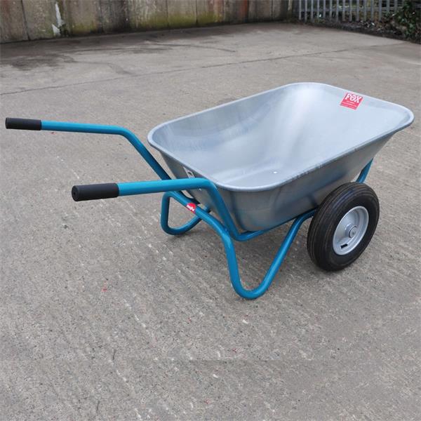 Fox Brothers Galvanised Twin Wheelbarrow