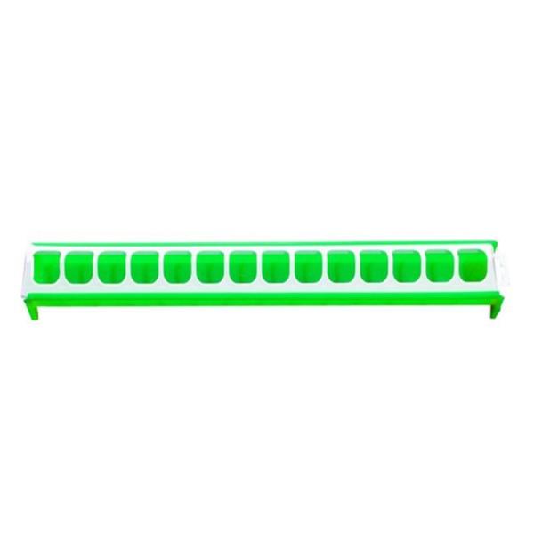 CHICK A FEEDER PLASTIC GREEN 50CM LONG