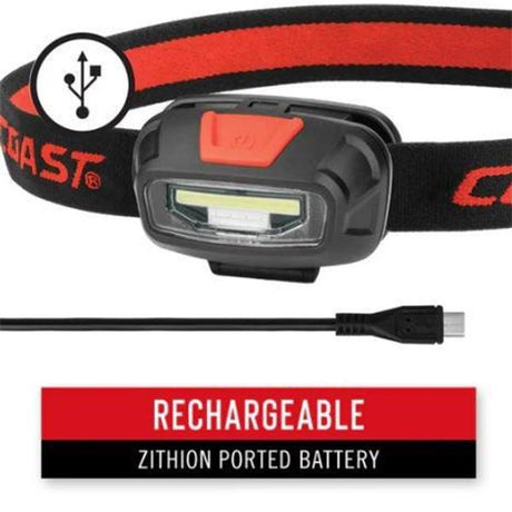 Coast FL13R Rechargeable Head Torch