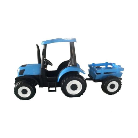24V Electric Blue Tractor and Trailer
