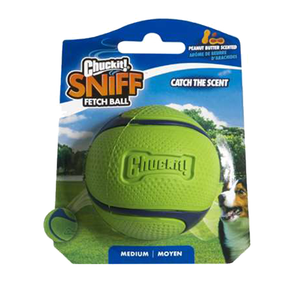 Chuckit! Sniff Fetch Ball Peanut Butter M