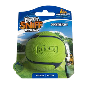 Chuckit! Sniff Fetch Ball Peanut Butter M