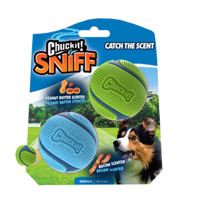 Chuckit! Sniff Fetch Ball Bacon & Peanut Butter