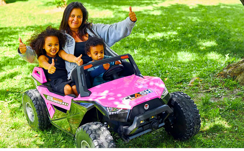 Clash XL 24V Electric Ride On Buggy Pink
