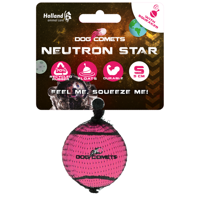 Dog Comets Neutron Star Tennis Ball With Squeaker